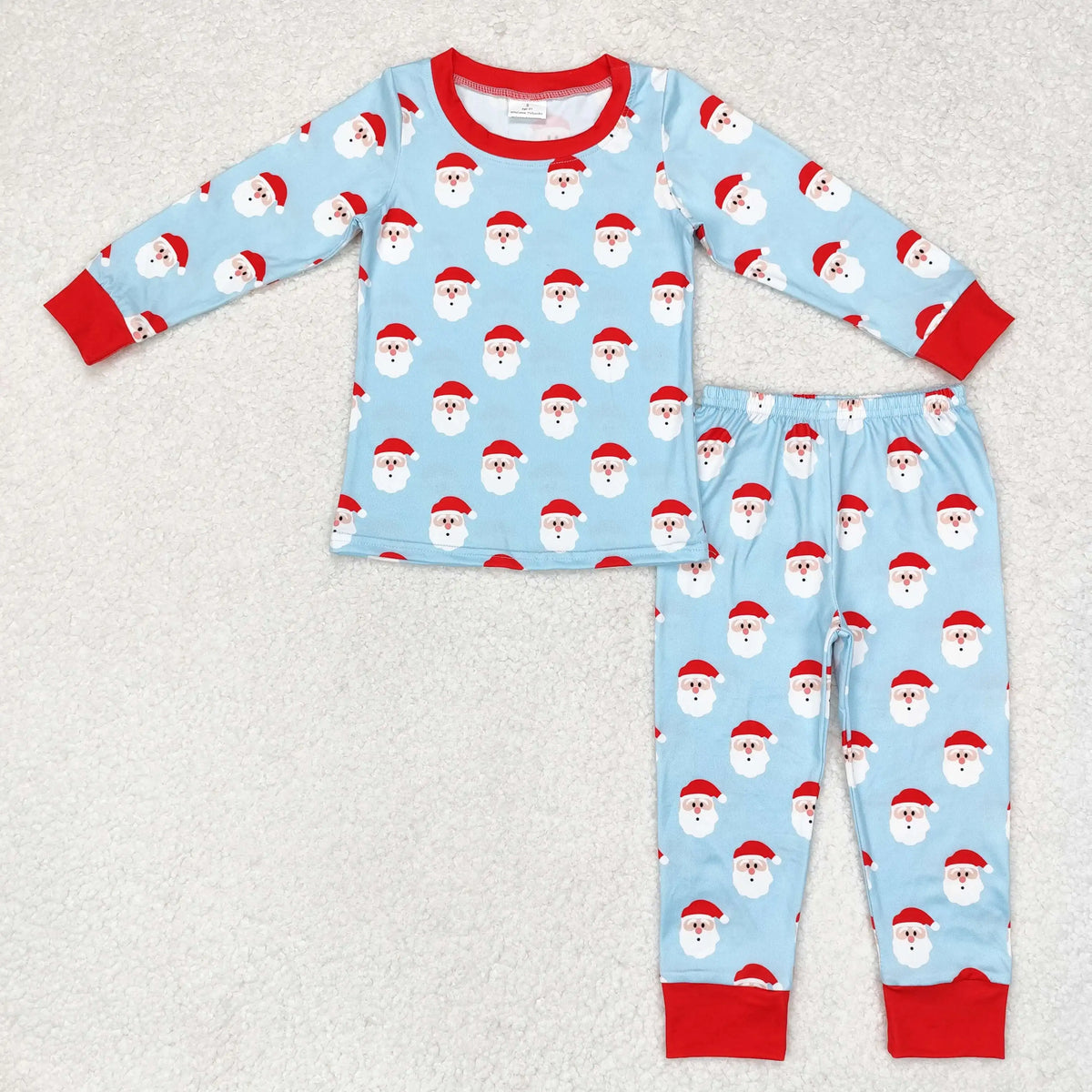 Wholesale Children Christmas Pajamas Long Sleeves Baby Girl Boy Santa Shirt Set Kids Pants Toddler Outfit Nightwear Sleepwear