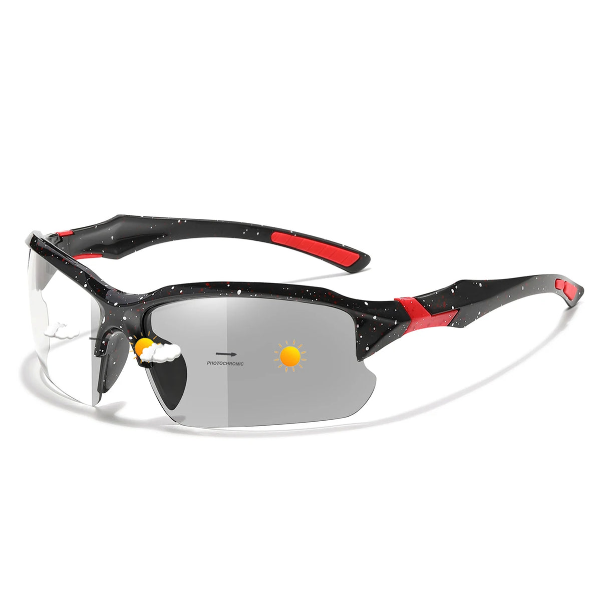Photochromic Sunglasses for Men Women Outdoor Mtb Bicycle Cycling Running Eyewear Windproof Goggles Oversize Shades