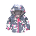 2023 Kids Clothes Boys Jackets Children Hooded Zipper Windbreaker Baby Fashion Print Coat Infant Waterproof Hoodies For Girls