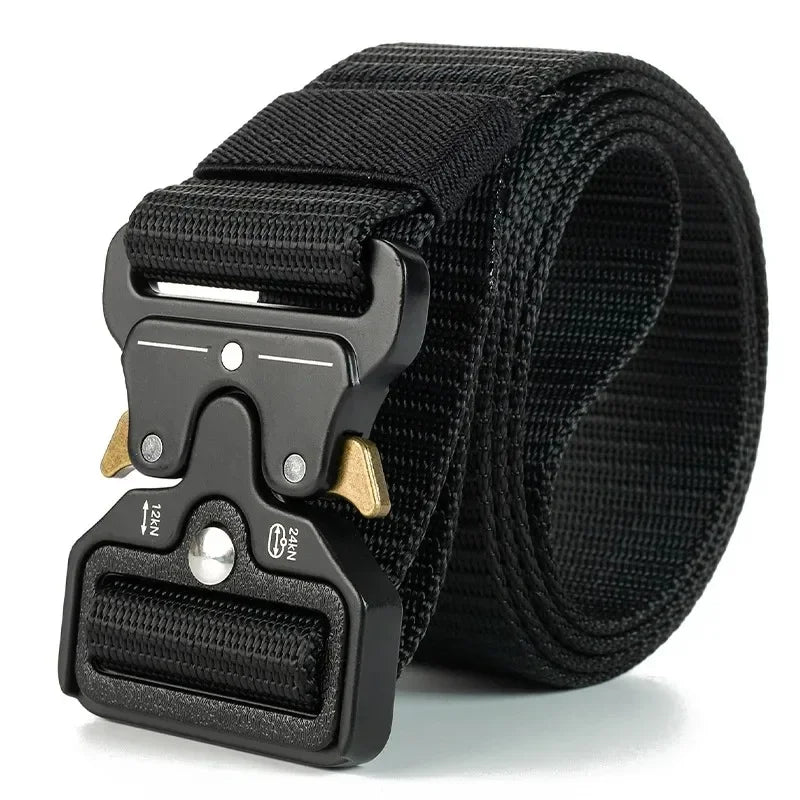 Plus Size Men Black Belts 150cm 170cm Tactical Belt Quick Release Outdoor Military Belt Soft Real Nylon Male Sports Accessories