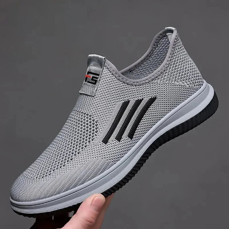 Men's Loafers Mesh Breathable Sneakers Non-Slip Casual Shoes for Men Comfortable Slip-on Walking Shoes Fashion Men Driving Shoes