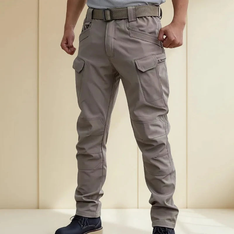 Men's Softshell Elastic Spring Autumn Cargo Pants Hiking Camping Climbing Casual Fitness Wear Tactical Military Combat Trousers