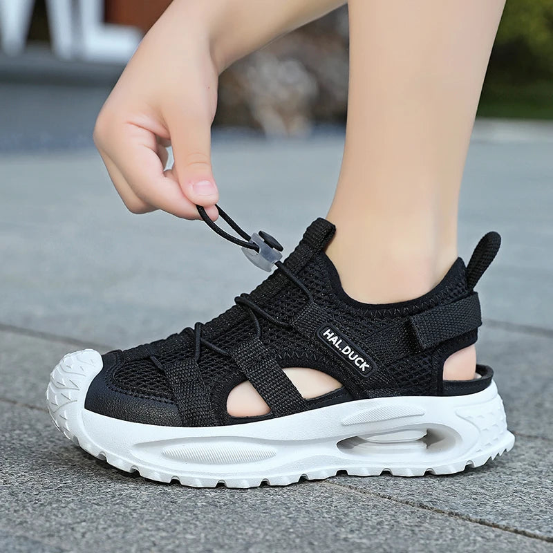 2026 Boys Girls Sports Sandals Summer Kids Closed Toe Outdoor Sandals Athletic Water Shoes Sandals Child Pool Beach Sandals