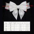 Women Stretch Waist Belt Straps Elegant Wide Side Waistband Large Bow Elastic Belts For Girls Dress Coat Cummerbunds Corset