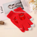 Sprunki Gloves for Children Anime Cartoon Cute Knitted Glove Boys Girls Winter Touchable Screen Warm Accessories Kawaii Mittens