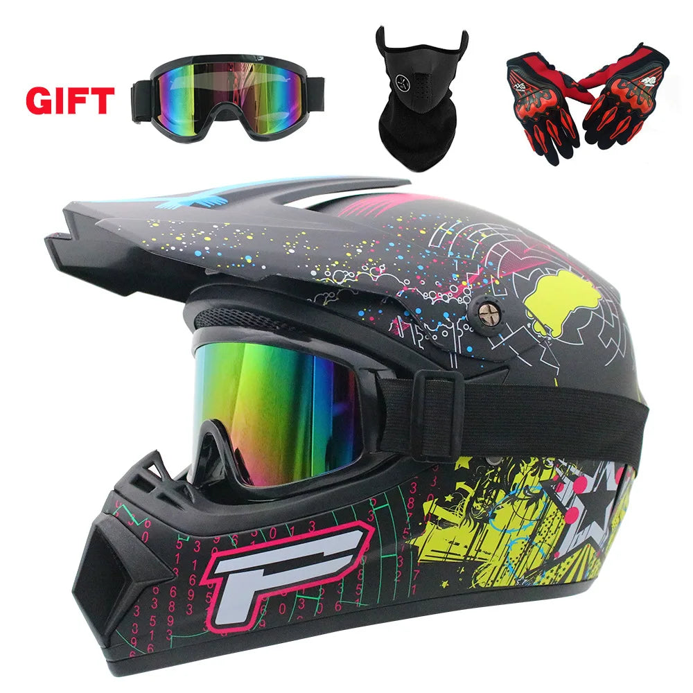 Need Kids Gear? Youth Motorcycle Helmet Off-Road Dirt Bike ATV DH Cross Go-kart Capacete DOT