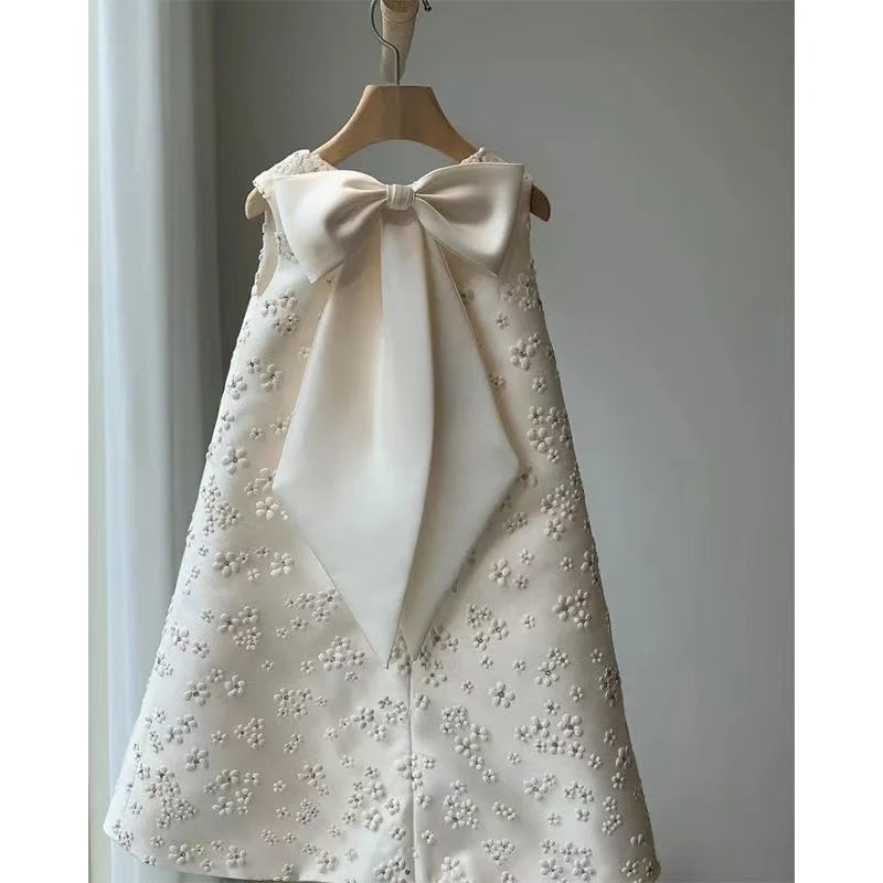 Kids Girls' Summer Dress Princess Dress 2025 New Style Children's Western-style Vest Dress Baby One Year Old Dress 80-160CM