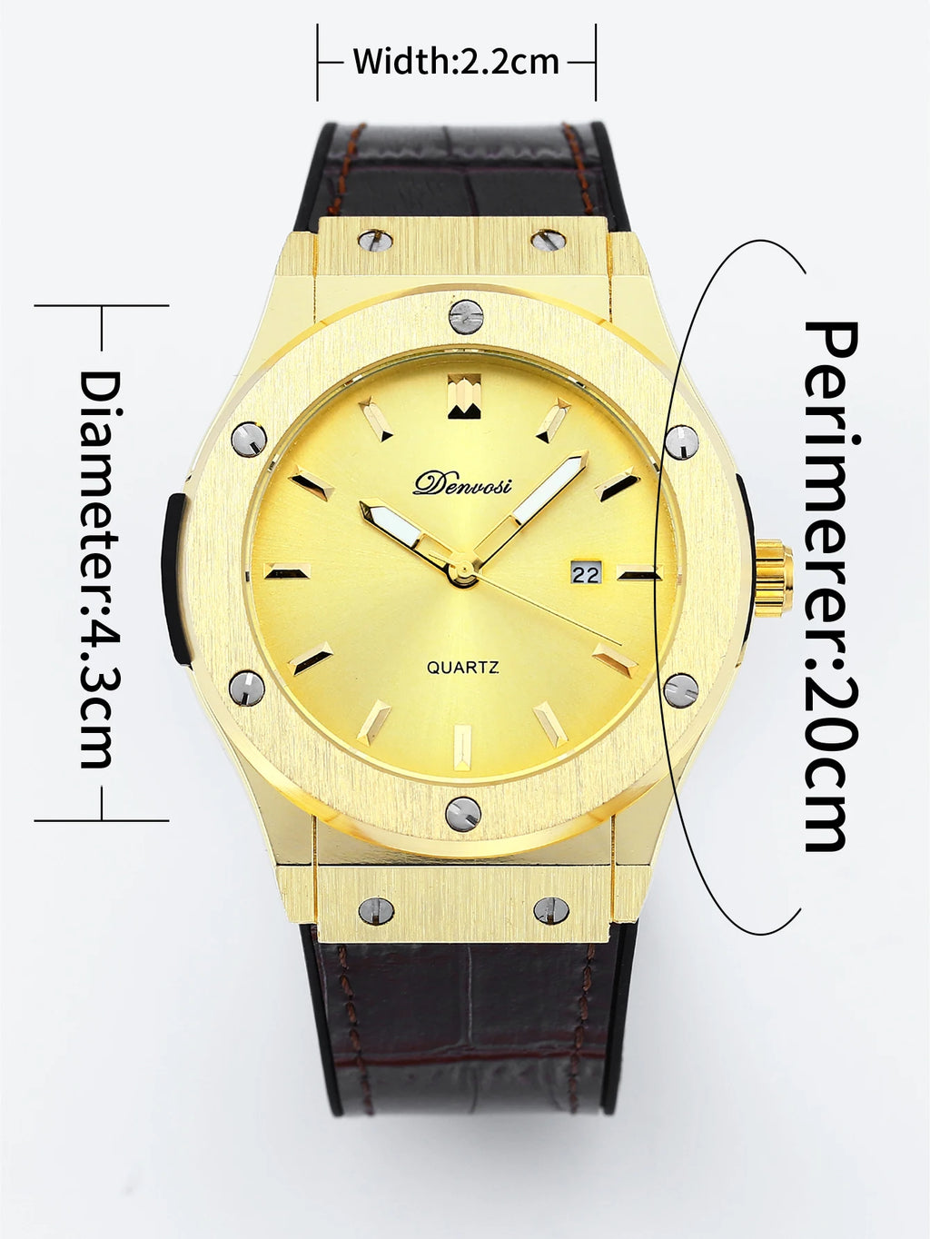 Men's Fashion Watch - Leather Strap, Minimalist Dial, Thoughtful Gift Designed for Business Professionals and Fashion Enthusiast