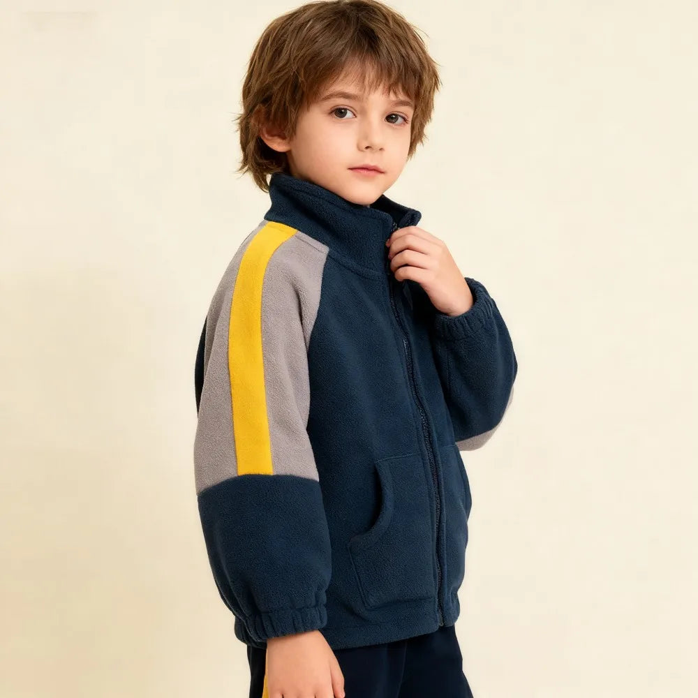 New Boys Jackets Autumn Fleece Coats Winter Thermal Fleece Jacket for Children 1 2 3 4 5 6 7Yrs Kids Coats Warm Korean Outerwear