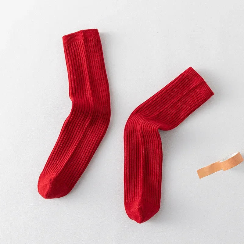 Solid Color Knitted Long Socks for Boy Girls Candy Color Knee High Socks Toddler Spring Autumn Soft Cotton Kids School Stockings