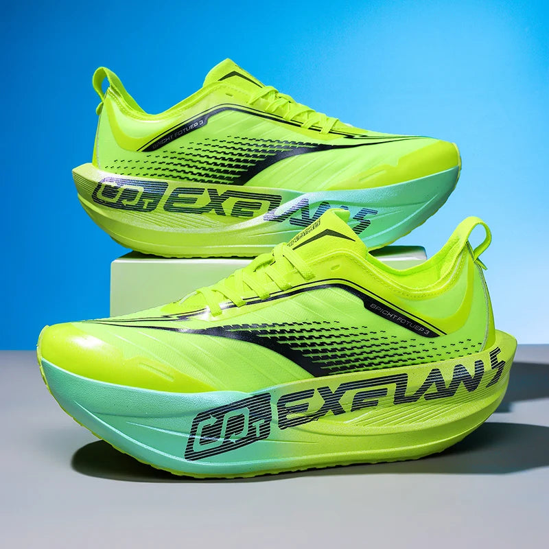 Running Shoes Men Marathon Speciality Sports Carbon Board Breathable Lightweight Women's Comfortable Athletic Nonskid Sneakers