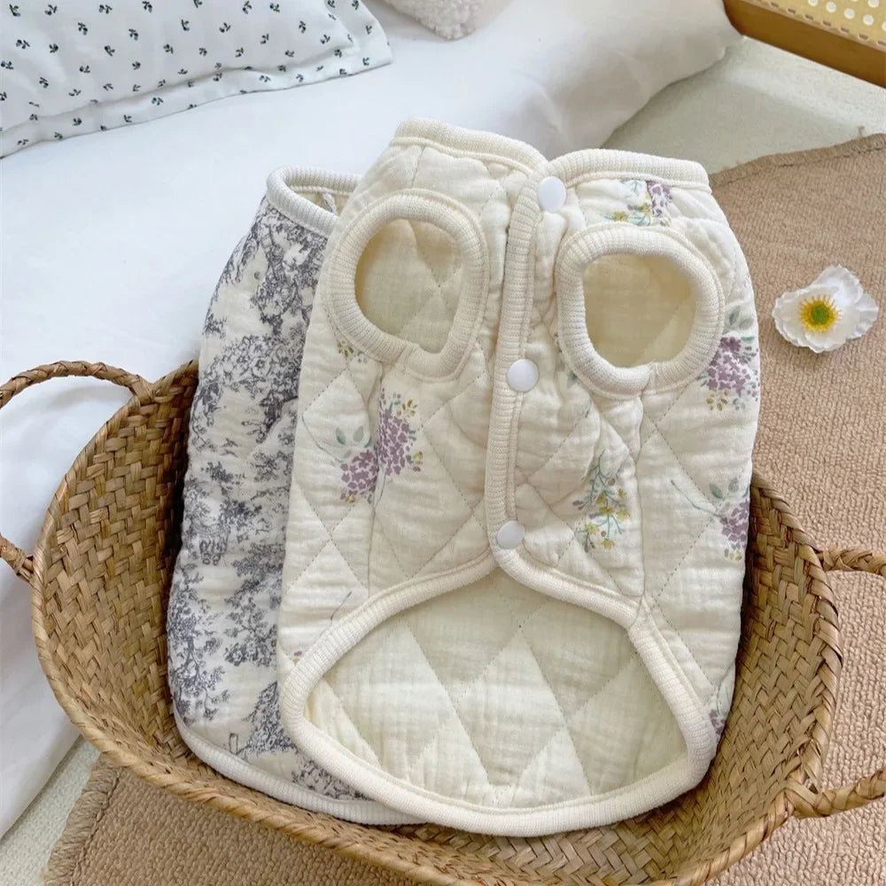 Pet Flying Sleeve Vest Pet Clothes Cotton Clothing Small Dog Cat Clothing Home Clothes Dog Jacket Puppy Clothes for Small Dogs