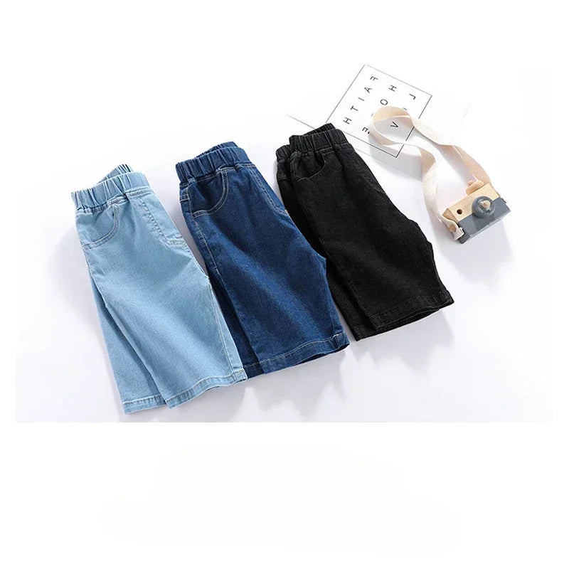 1PCS Boys Shorts Kids Denim Pants Casual Jeans Children Clothing Teenagers Short Trousers Kids Infant for Children's Gifts