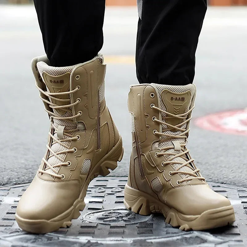 Men Male Masculine  Botas Tacticas Hombre Militar Masculine SneakerMotorcycle Ankle Combat Boots Black Botas Militares Hombre