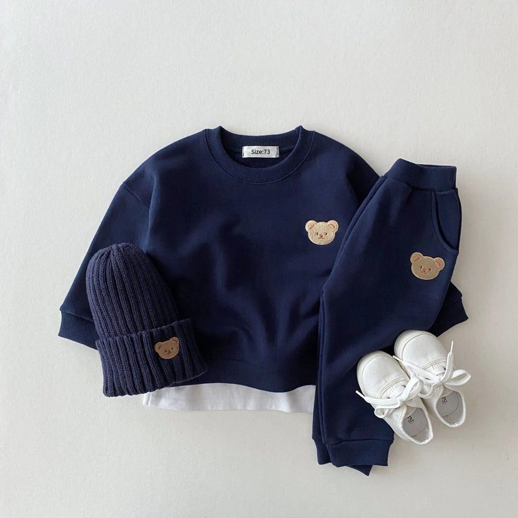 Kids Baby Girls Boys Clothes Costume Long Sleeve Hooded Tracksuit Tops Pants Children Spring Outfits Baby Set Infantil Newborn
