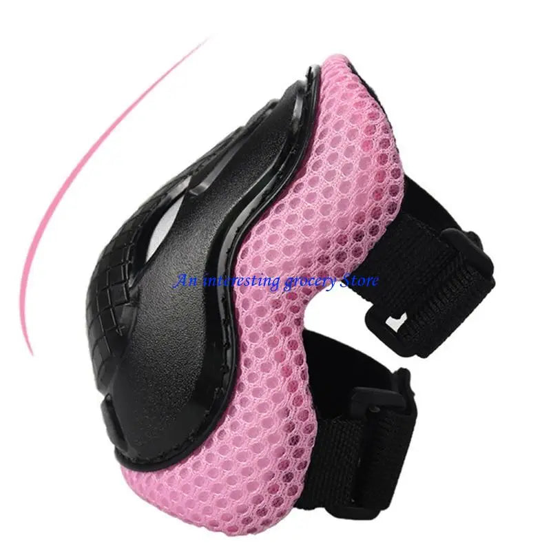652D 6Pcs Kids Outdoor Sport Gear Set for Roller Skating Scooter Skateboard Cycling with Skating Knee Guard Elbow Hand Pad