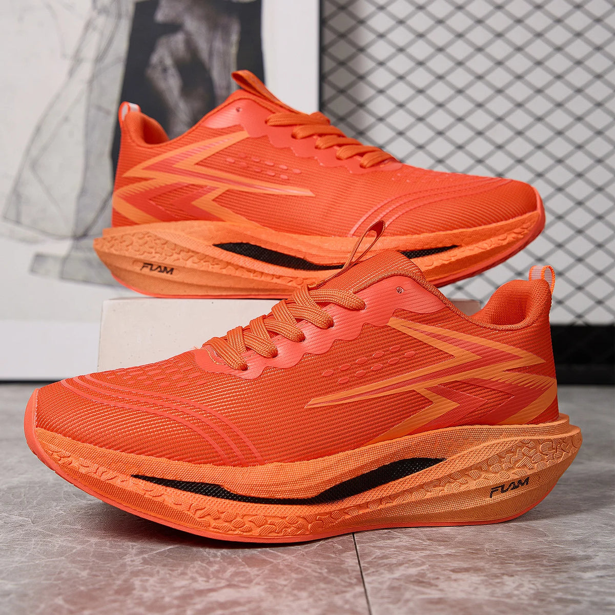 Men Running Shoes Speciality Marathon Sports Shoes Breathable Lightweight Carbon Board Women's Trend Athletic Sneakers Women
