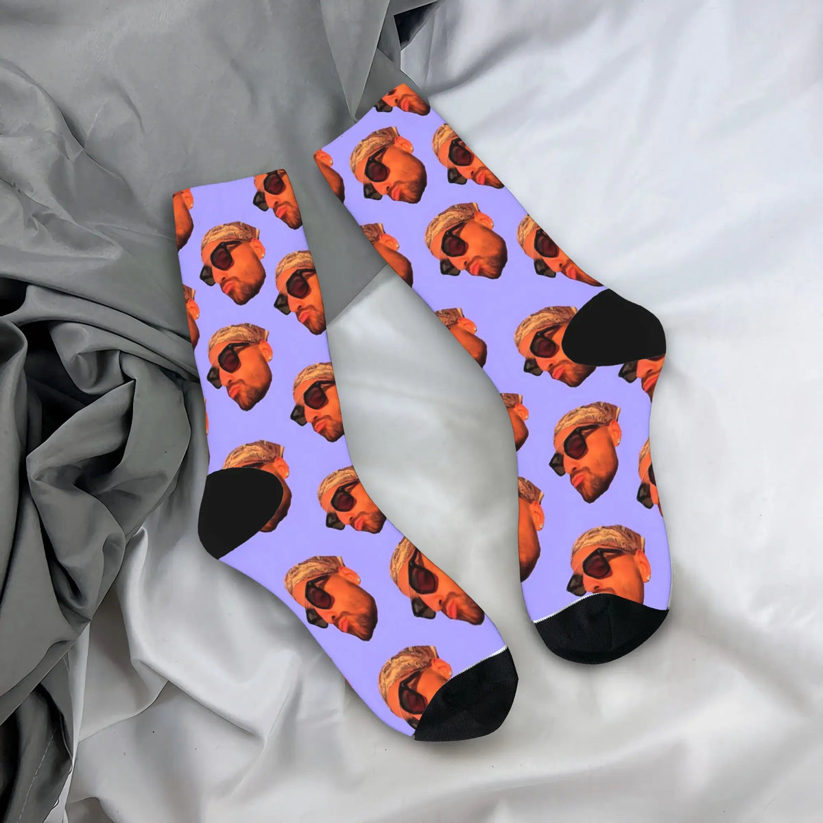 Women Men Socks Maluma Rapper  Stockings Autumn Trendy High Quality Socks Printed Climbing Non-Slip Socks