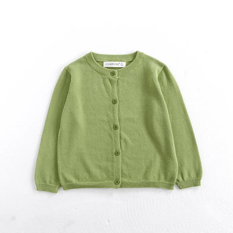 Girls Cardigan Baby Children Knitted Cardigan Sweater Boys Girls Candy Color Clothing Kids Spring Autumn Outer Wear