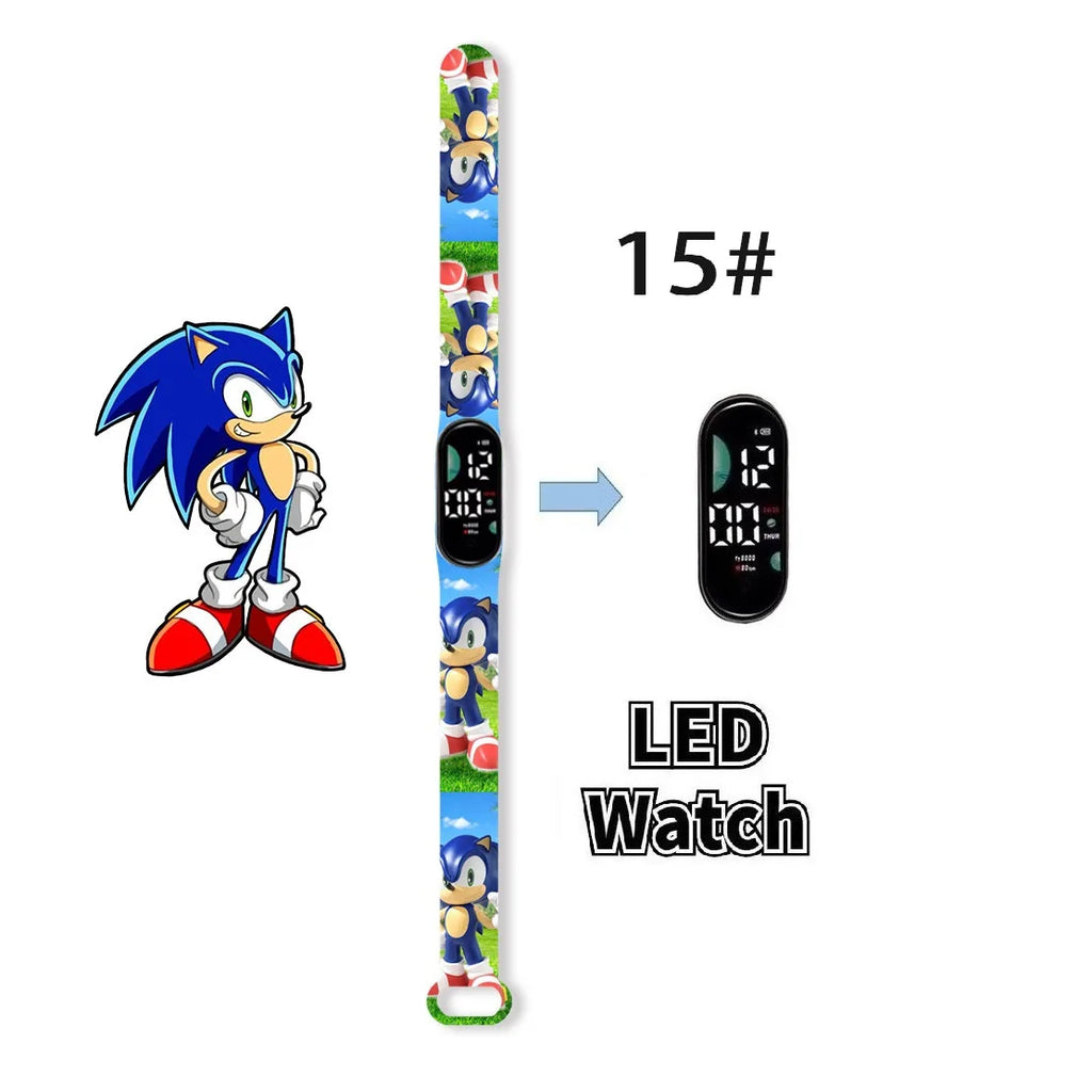 Kids LED Watch Touch Control Digital Watch Silicone Strap Waterproof Sport Wristwatch for Boys Girls Children Birthday Gift