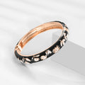 Black Bracelets For Women Alloy Bangles Enamel Women's Bracelet Cloisonne Bangle On Hand Trendy India African Jewelry Hawaiian