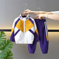Boys and Girls Sports Set 2025 New Handsome Children's Coat+Pants 2-piece Set School Uniform Kids Outfits