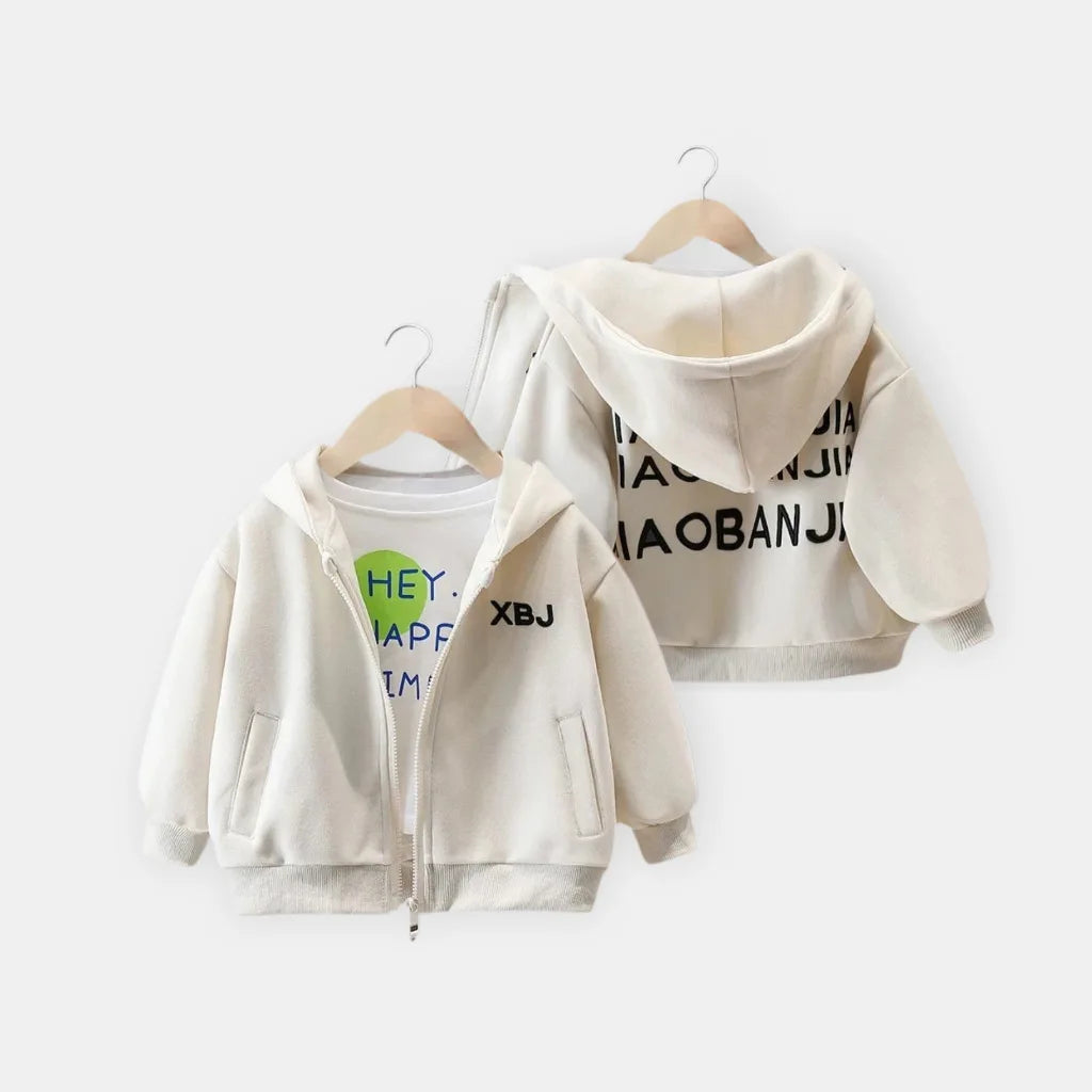 Boys Children's Hooded Sweatershirts Cardigan Spring Autumn Casual Zipper Kids Clothes Hoodies Jacket Long Tops Tee Baby Coat