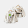 Boys Children's Hooded Sweatershirts Cardigan Spring Autumn Casual Zipper Kids Clothes Hoodies Jacket Long Tops Tee Baby Coat
