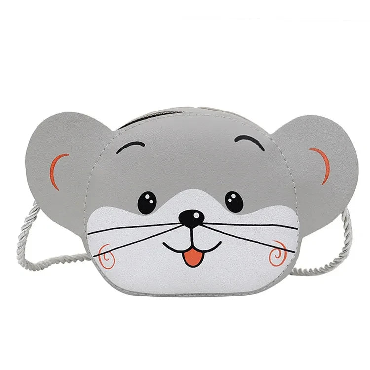 Kids Baby Girls Boys Cartoon Animal Bag Crossbody Design Purse Handbags Bags PU Leather Cute rabbit Snap Shoulder Bag 2024 Gift