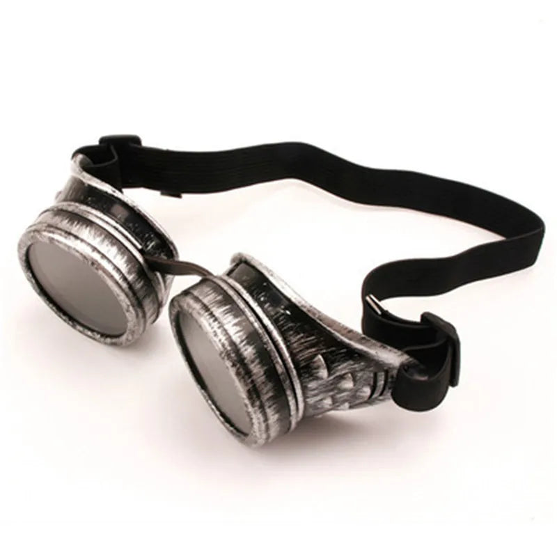 Men Sunglasses Fashion Steampunk Glasses Round Oversized Goggles Welding Punk Glasses Cosplay Brand Designer Colors Lens Shades