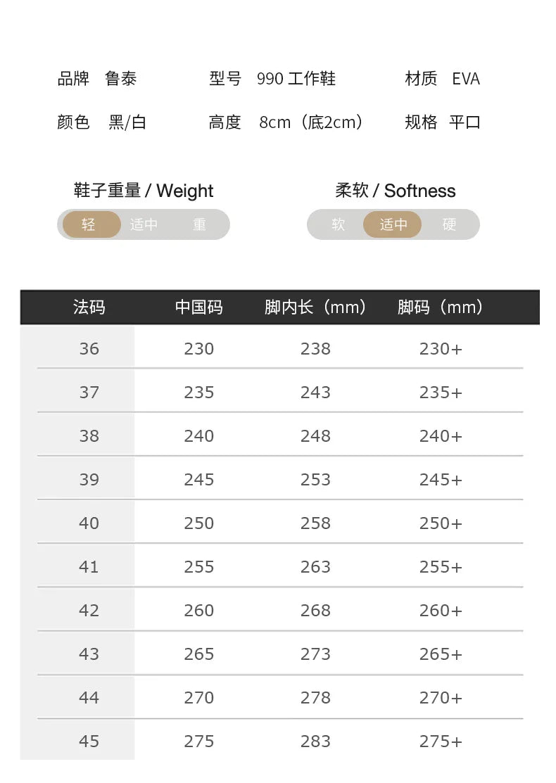Men's Four Season Universal Rain Boots Commuting Anti Slip Waterproof Light Wear-Resistant Rubber Chef Work Shoes for Women 2026