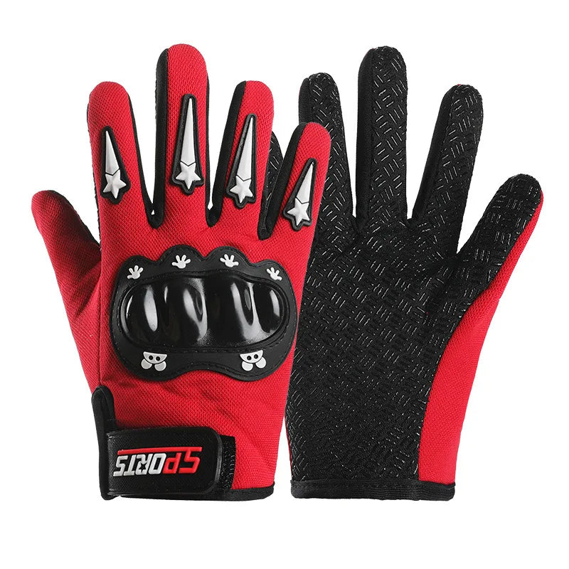 Children's Sports Gloves Cycling Hard-Shell Safety Boy Girl Non-slip Scooter Fall Protection Balance Bike Kids Gloves Ages 5-12