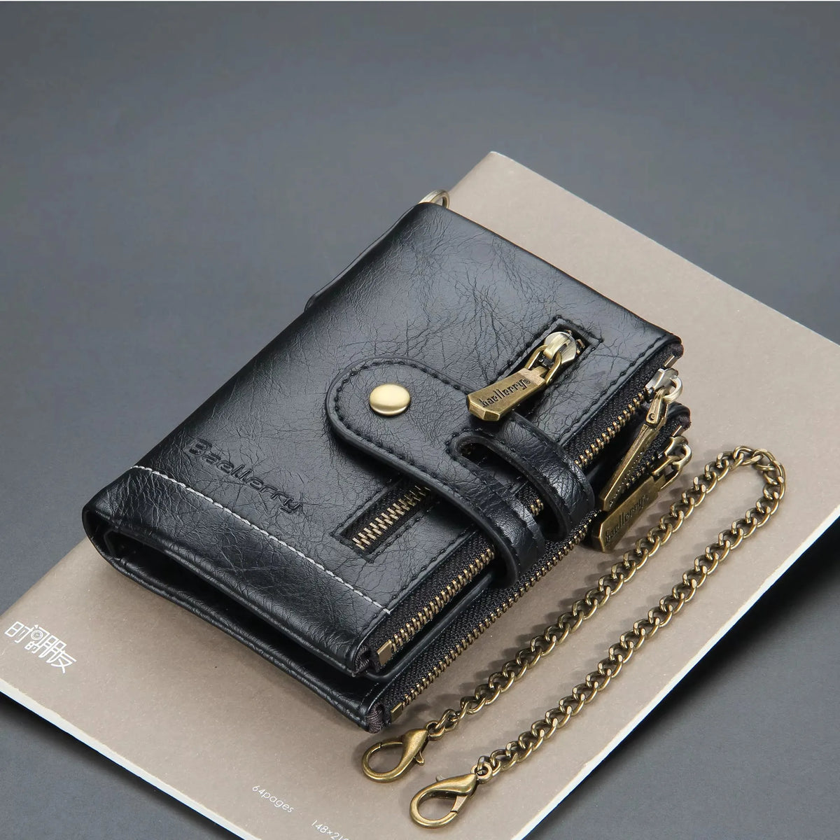 New Men Wallets Name Engraving 11 Card Holders Men Short Purse Double Zipper Coin Pocket High Quality Male Purse Cartera