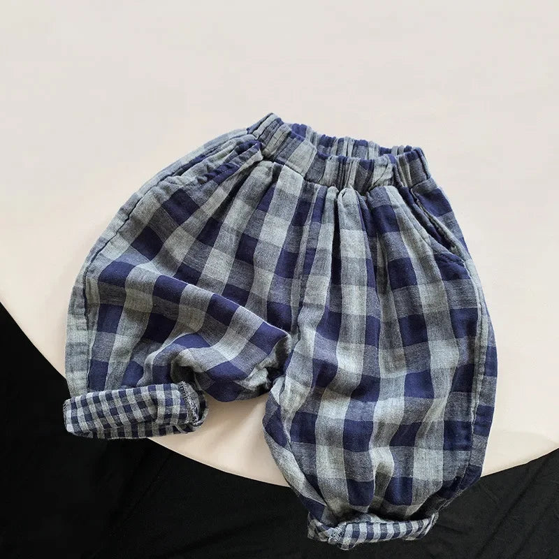 Kids Pants 2024 New Autumn Winter Simple Style Fashion Korean Casual Baggy