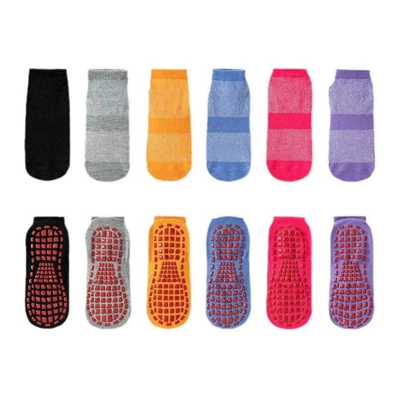 Fashion Solid Children Floor Socks Boys Kids Girls Baby Non Slip Silicone Toddler Socks Breathable Versatile Parent-child Socken