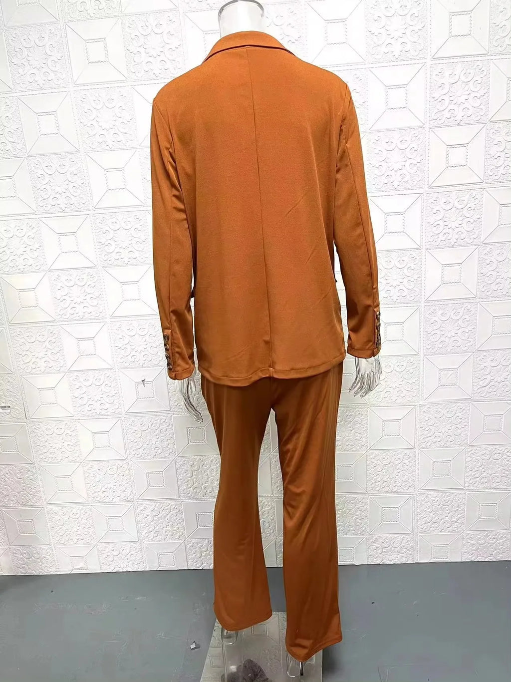 European and American Fashion Lapel Slim Fit Cardigan Temperament Suit