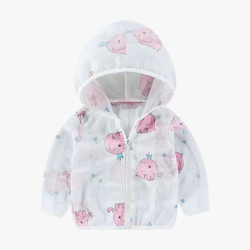Children's Sunscreen Clothing Jacket Summer New Boys Little Girls Thin Coat Kids Outdoor Breathable Clothes