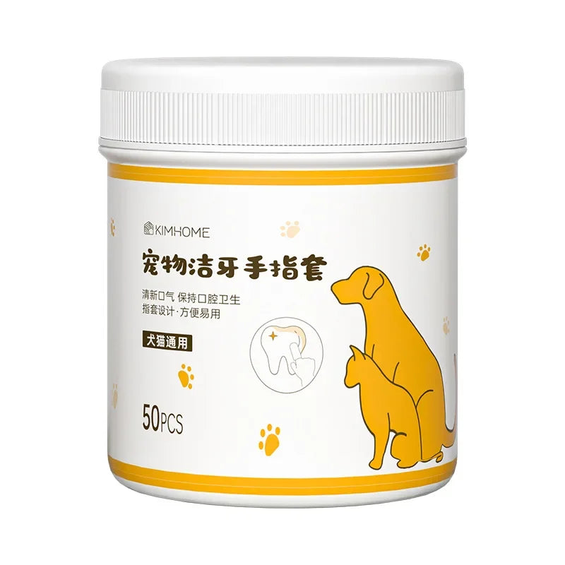 Pet Cleaning Finger Cots, Teeth , Dog Brushing, Tooth  Wipes