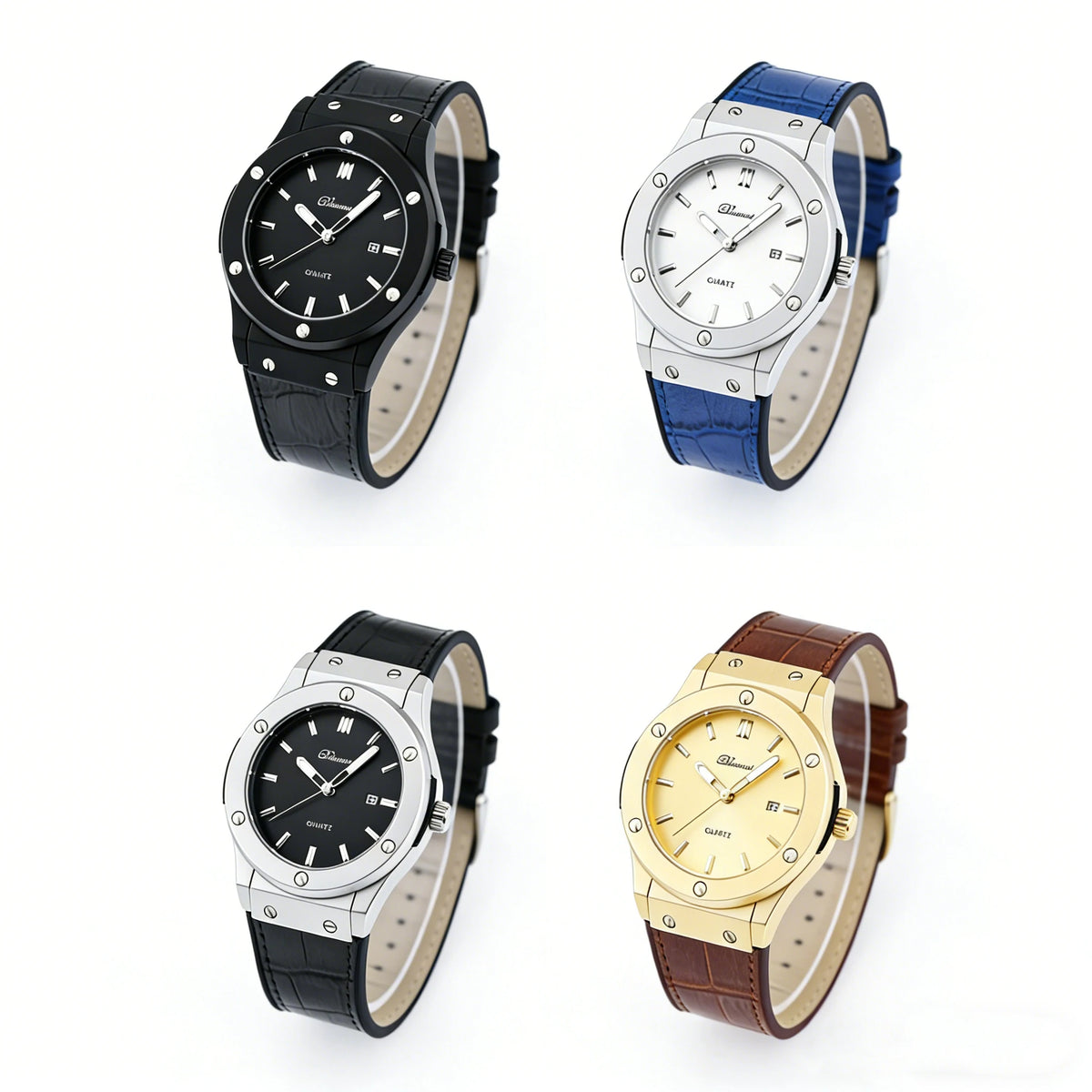 Men's Fashion Watch - Leather Strap, Minimalist Dial, Thoughtful Gift Designed for Business Professionals and Fashion Enthusiast