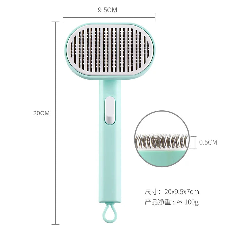 OUWO Pet Cleaning Comb Cat Dog Supplies Professional Grooming Brush For Dogs Cats Pets Pink Blue Light Green Cleaning Tools