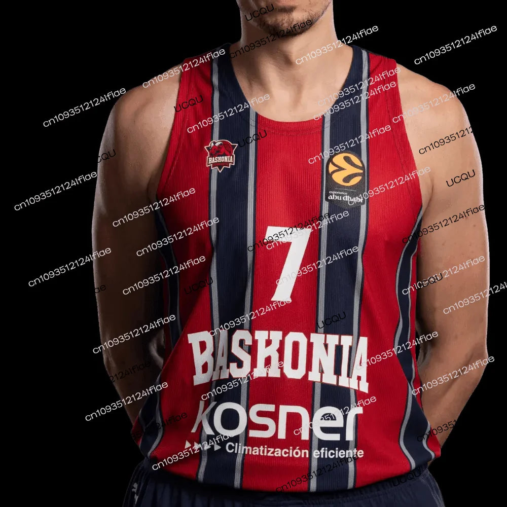 2026 Spain Baskonia Men's Basketball Jersey Adult Basketball Sportswear Special Fan Basketball Jersey Kit Kids Basketball Vest