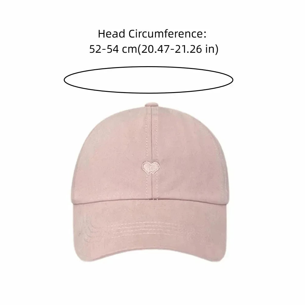 Kids Baseball Caps for Boys Girls Sun Hat Love Heart Hollow High Ponytail Caps Children Adjustable Baseball Caps for 4-12 Years