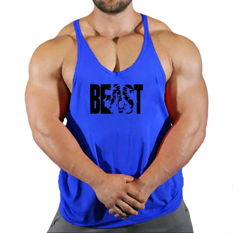 Men's Vest Sportswear Singlet Brand Vests Bodybuilding and Fitness Stringer Singlets Undershirt Man Clothing Muscular Shirt Gyms