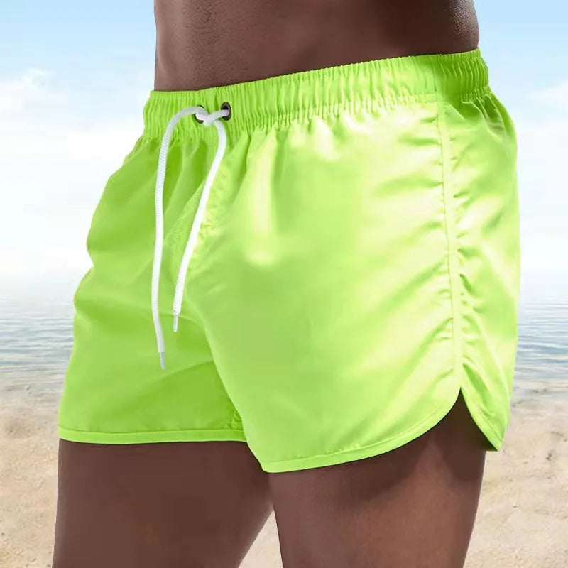 Shorts for Mens 2025 Summer Men's Swimwear Shorts Brand Beachwear Sexy Swim Trunks Men Swimsuits Low Waist Breathable Beach Wear
