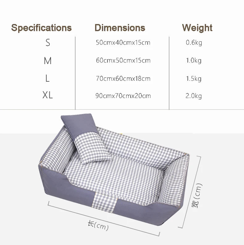Bed For Dog Cats Puppy House Kennel For Indoor Dogs Small Medium Cat Pet Sofa Sleeping Bed Furniture Pet Supplies Accessories