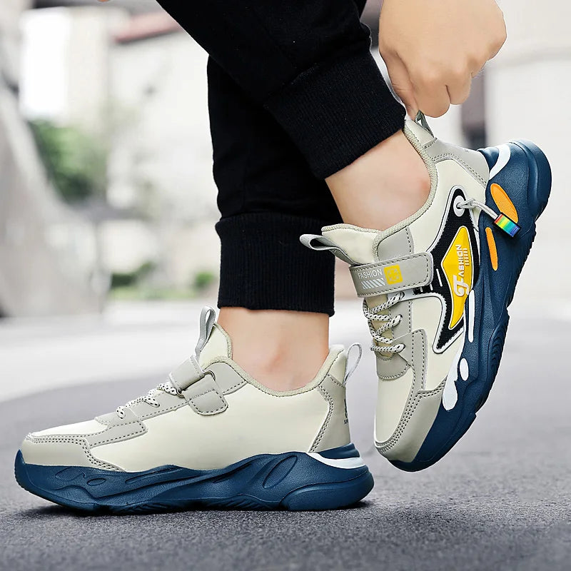 Children Basketball Shoes Trendy Comfortable Outdoor Training Anti Slip Wear-resistant Fashion Running Shoes for Kids Size 28-39