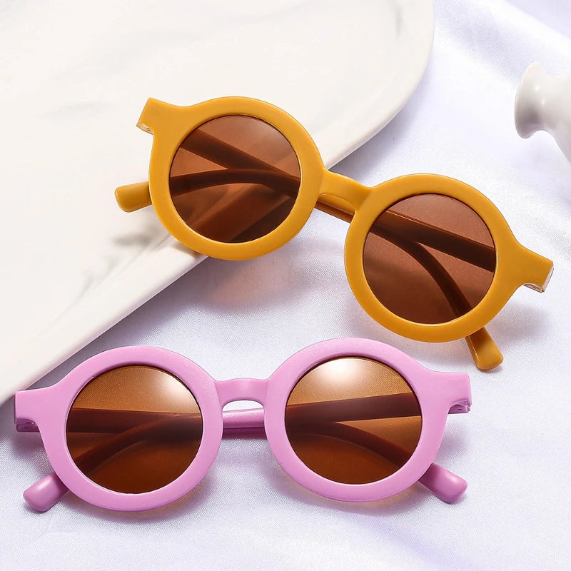 Fashion Cute Kids Sunglasses Parent Child Frosted Eyeglasses New 1-8Year Old Baby Decorative Sun Glasses Trendy Eyewear