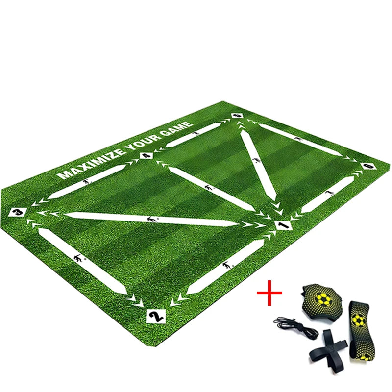 Football Training Mat Soccer Training Equipment Non Slip Foldable Kids Adults Training Indoor Ourdoor Equipment Dribble Trap