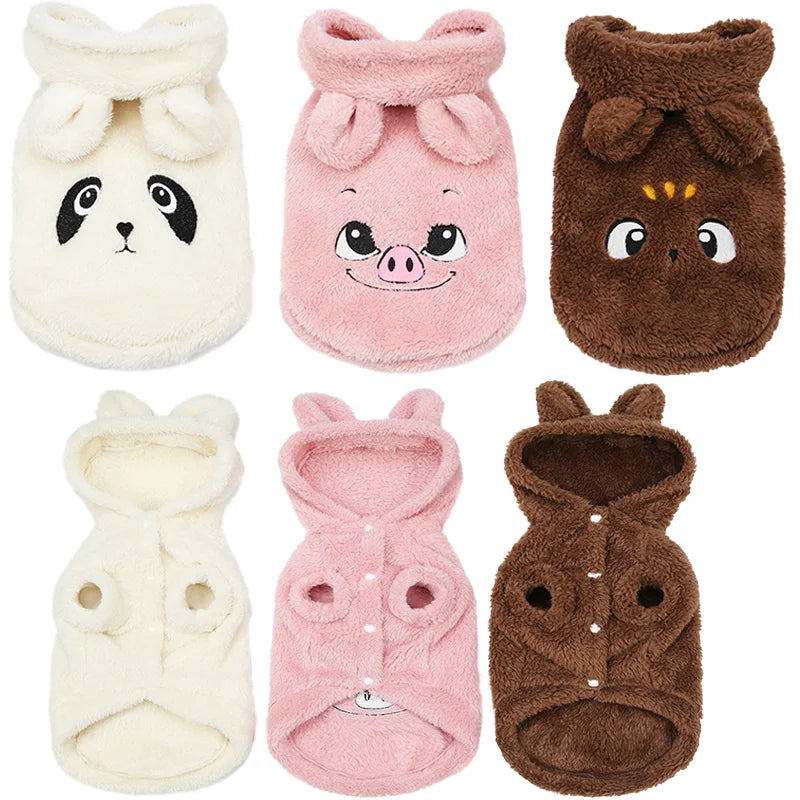Fashionable Winter Pet Dog Clothes Dogs Coat Jacket  Perro French Bulldog Clothing Cute Dog Hoodie For Dogs Pets Clothing Pug