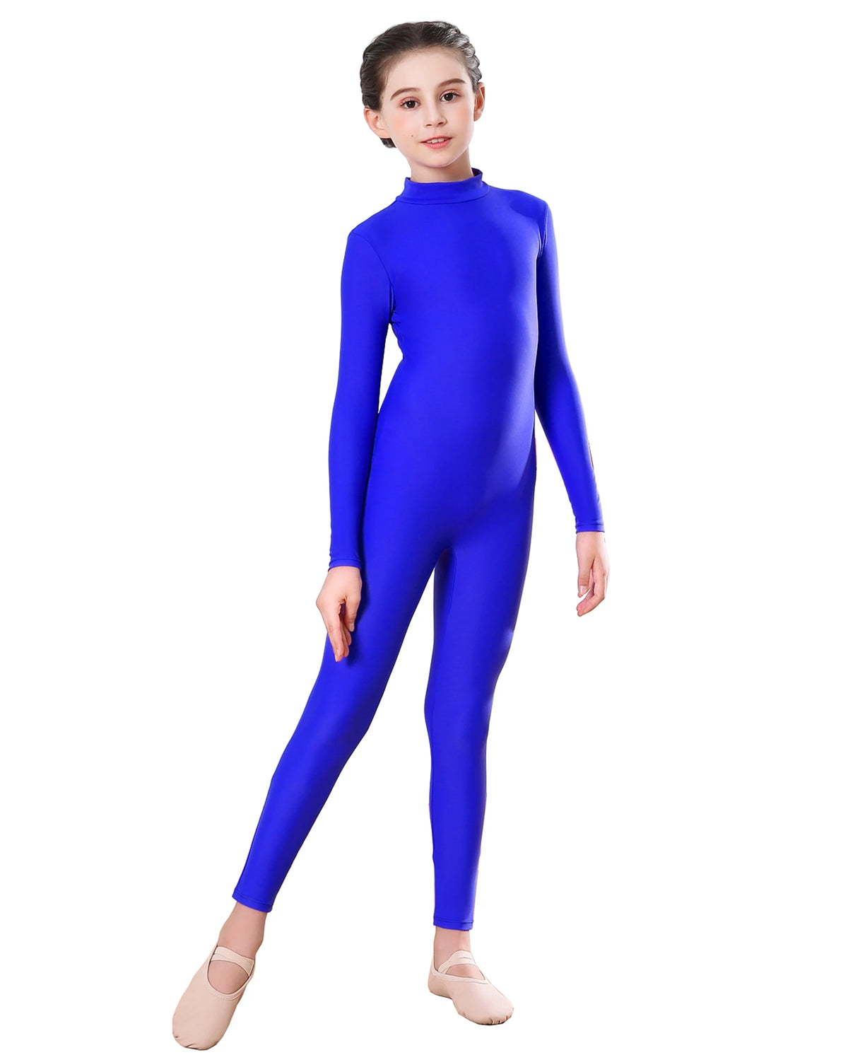 Kids Ballet Skate Dance Wear Girls Gymnastics Bodysuit  Long Sleeve Bodysuit Children Jumpsuit Wear Training Performance Wear